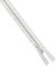 Trimit Strass Reißverschluss 30 cm – Diamant Effekt Zip – weiß