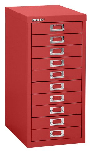 Bisley H2910NL 59 cm Home 10 Multi-Drawer - Cardinal Red