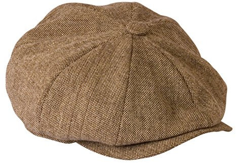 Gamble & Gunn 'Shelby' Tweed-Mütze, Hafer-Braun, leichte Sommer-Stoffmütze Gr. 57 cm, Oatmeal Tweed