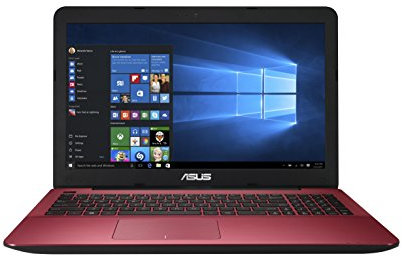 Asus – Computer portatile con schermo da 15,6 pollici, processore: Intel Core i5–5200U, 8 GB di memoria RAM, hard disk da 1 TB, scheda video: NVIDIA GF940M, sistema operativo: Windows 10 Home rosso rosso