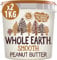 Whole Earth SMOOTH Peanut Butter , All Natural Ingredients, No Added Sugar, Gluten Free, Vegetarian & Vegan Friendly 2 x 1kg Tub