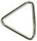Karabiner & Mehr 10x KAMERO Edelstahl V4A, Ring, dreieckige Form, 3x35mm, Triangel, rostfrei