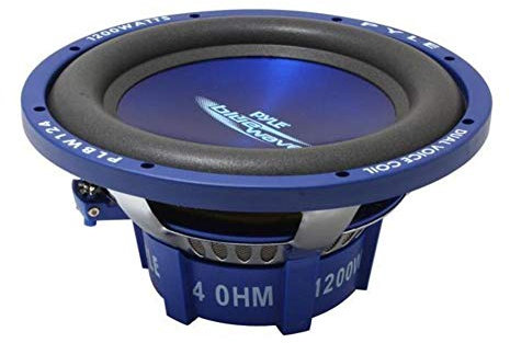 'Pyle plbw124 Caisson de Basses 1200 W – Car Driver subwoofers (Caisson Driver, 1200 W, 84 DB, 4 ω, 30,5 cm (12), 30,5 cm)
