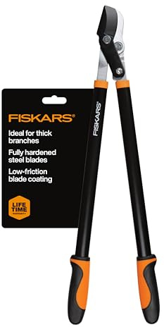 Fiskars 28-Inch Power-Lever Garden Bypass Lopper and Tree Trimmer, Sharp Precision-Ground Steel Blade for Cutting Branches up to 1.75-Inch Diameter