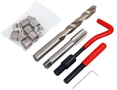 Neilsen CT2749 15pc M14 Thread Repair Kit M14 x 1.25 x 12.4mm with Break Pin Tool Twist Drill and Tap