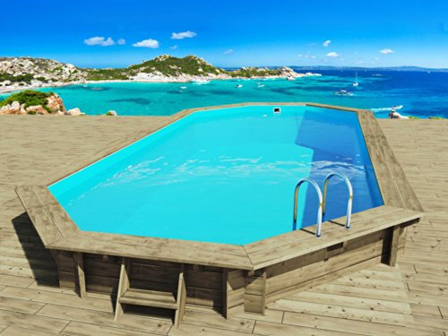 Habitat et Jardin Piscine Bois Ibiza 130 - 8.57 x 4.57 x 1.31 m
