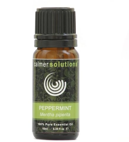 Calmer Solutions | Peppermint Essential Oil - 10ml | Headache, Muscle Aches, Joint Pain, | Pure 100% UK Sourced Natural Oils | Professional or Home use | Diffusers, Humidifiers, Candles & More