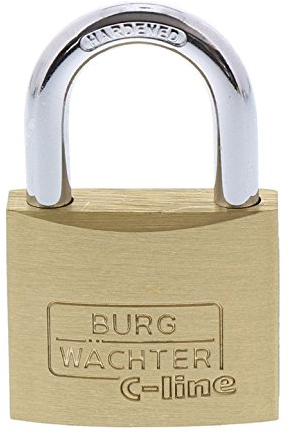Burg Wächter Vorhängeschloss, C-Line 222 35 SB, inkl. 2 Schlüssel 35 mm