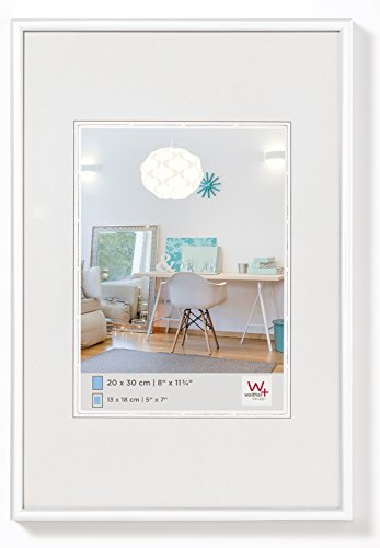 walther design Cadre Photo Blanc 40 x 50 cm New Lifestyle Cadre en Plastique KV050W