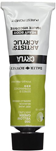Daler-Rowney Cryla Acrylic 75 ml Yellow Green, Professional Artists