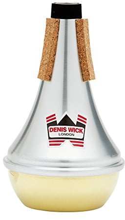 Denis Wick Trompetendämpfer, Straight Gerade/Messing silber