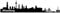skyline4u Aufkleber Hamburg Skyline viele Farben in 8 Größen und 25 Farben (40x8cm schwarz)