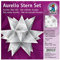 Ursus 34145500 - Faltblätter Aurelio Stern Spiralornament, Transparentpapier, 14,8 x 14,8 cm, weiß