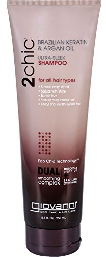 Giovanni 2chic Ultra-Sleek Shampoo With Brazilian Keratin And Argan Oil - 8.5 Fl Oz