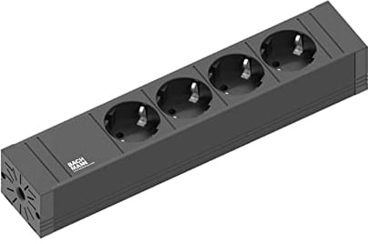 Bachmann Steckdosenleiste Connect Line Schalter, 4200017, Schwarz