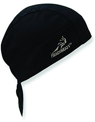 Headsweats Bandana Shorty, Black, One size, 0812068000812