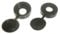 SCREW CAP CUP WASHER HINGED COVER BLACK FOR No. 6 & 8 SCREWS ( pack of 50 )