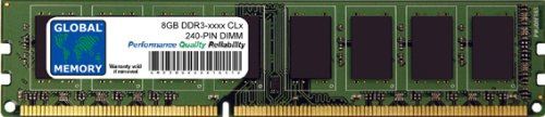 GLOBAL MEMORY 8GB DDR3 1333/1600/1866MHz 240-PIN DIMM Memoria RAM para Ordenadores DE SOBREMESA/Placas Base