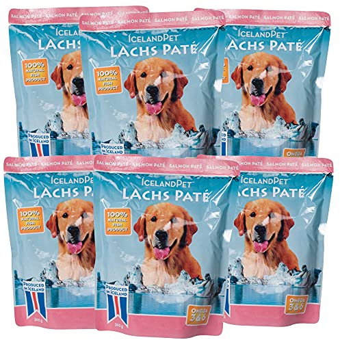 Schecker Nassfutter für Hunde - Iceland 100% Lachs - pur - 6 x 300 g - Exclusiv bei Schecker - getreidefrei