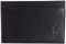 Polo Ralph Lauren Pebble Leather Slim Card Case Black Credit Card Wallet, Schwarz, Einheitsgröße
