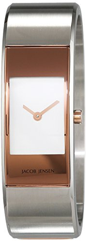 JACOB JENSEN Damen-Armbanduhr Analog Quarz Edelstahl Eclipse Item NO. 445