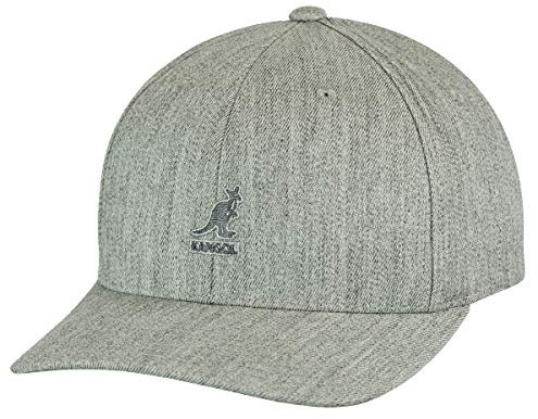 Kangol Unisex Wool Flexfit Baseball Cap, Grau (Flanell), 58