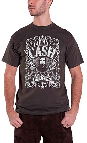 Johnny Cash Don't Take Your Guns to Town offiziell Herren Nue Grau T Shirt XL