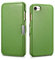 Mobiskin Hülle kompatibel mit Apple iPhone SE 2022 5G, iPhone SE 2020, iPhone 8, iPhone 7, 4.7 Zoll, Handyhülle mit echtem Leder, Case, Schutzhülle, dünne Handy-Tasche, Slim Cover, Grün