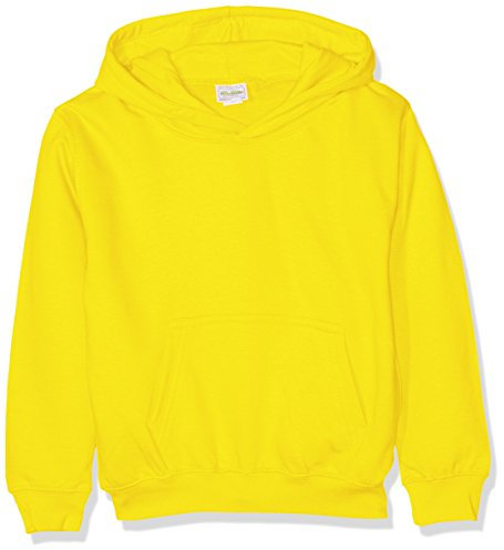 AWDis Boy's Kids Hoodie, Yellow (Sun Yellow), X-Small