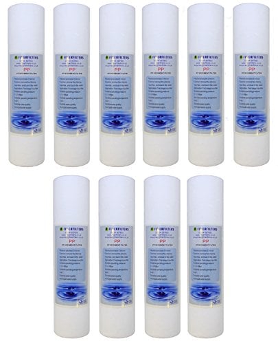 10 x Reverse Osmosis 10 PP Sediment Water Filter Cartridges 5 Micron water filters (Reverse Osmosis/Water Fed Pole/Hard Well Water Treatment)