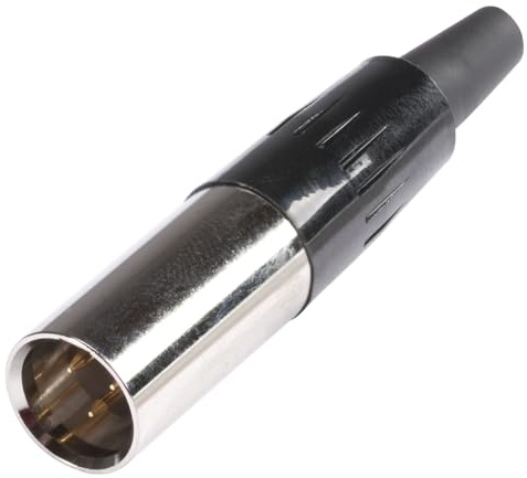 HICON Mini XLR 3-pol Stecker männlich / male jack / max Kabel-Ø 3,5mm | HI-XMCM3