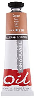 Daler-Rowney Graduate Oil Paint, Aluminium Tube, 1.28oz - 38 ml, Copper