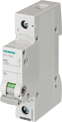 Siemens SENTRON – Schalter 70 mm 230 V 1 MODUL 35 mm2 1 Polo 63 A