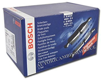 Bosch BP1364 - Auto Bremsbeläge vorne/hinten - 1 Set mit 4 Bremsbelägen | Bosch-Qualität - für weniger Bremsgeräusche und Bremsstaub - ECE-R90 zertifiziert - kupferfrei
