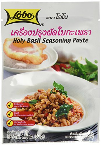 Lobo brand Thai Holy basil seasoning paste - 1.76 oz each (5 packs)