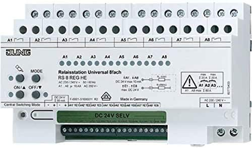 Jung RS8REGHE Relaisstation Universal 8-Fach REG