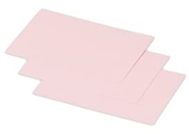 Clairefontaine 11255C - Paquet de 25 Cartes Simples - Format 7x9,5cm - 210g/m² - Coloris Rose - Cartons d'Invitation Evènements et Correspondance - Gamme Pollen - Papier Premium Lisse