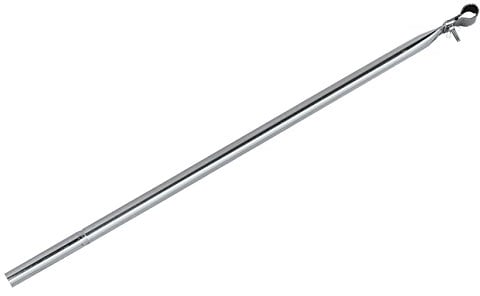BERGER Teleskopstange 170-260cm, Stahlrohr 25x1mm für Vorzelte - Zeltstangen mit Klemmschelle, Erdspitze und Bügelfuß - Schutz bei Wind & Wetter