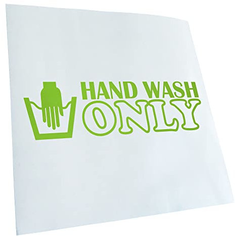 Autoaufkleber - Hand Wash Only - Heckscheibe Auto Aufkleber wetterfest für Kfz LKW Mofa Truck - Sticker außen selbstklebend Tuning Zubehör für Fenster Fahrzeug Scheibe