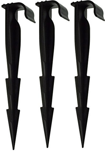 Ground securing pegs with Grip barbs to Hold in Place Any 1/2 Hose and Keep it Neat and Tidy whille reducing a Trip Hazzard (Pack of 50)