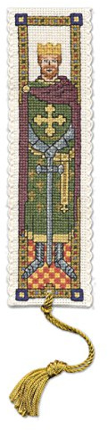 Textile Heritage Collection Cross Stitch Bookmark Kit - Medieval King