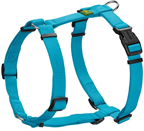 HUNTER Hundegeschirr VARIO RAPID, Farbe: petrol, stufenlos verstellbar, robuster Steckverschluss, pflegeleichtes Nylonmaterial, hoher Tragekomfort, ideal für Alltag und Training, Größe: XXS