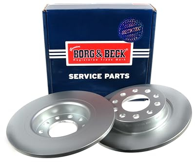 Borg & Beck BRAKE DISC PAIR Peugeot 406 95-04 Rear