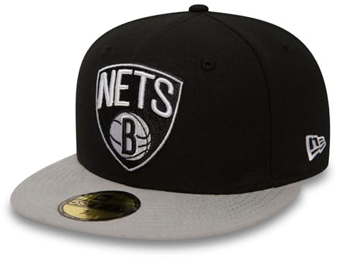New Era Cap NBA Basic Brooklyn Nets, Black, 7 3/8, 10862335