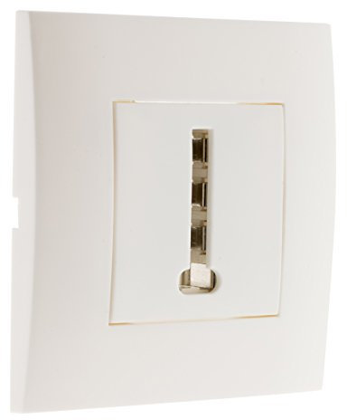 Zenitech - Prise téléphone 8 plots - Blanc - Simplea