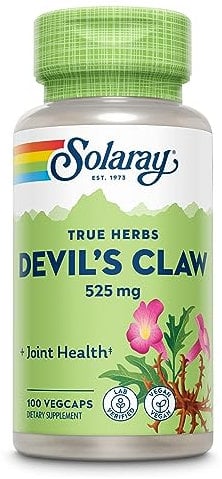 Solaray Devil's Claw |525 mg | Harpagofito| 100 VegCaps | Apto para Veganos