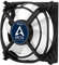ARCTIC F8 TC - Temperaturgesteuerter 80 mm Gehäuselüfter, Standard Case Fan, Temperatursensor reguliert RPM, Push- oder Pull-Konfiguration, 350-2000 U/min. - Schwarz/weiß