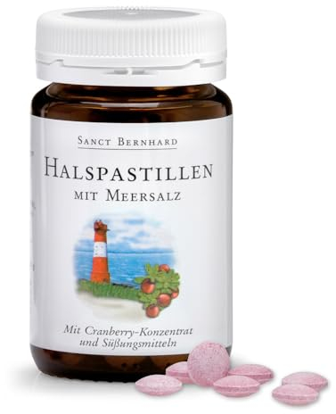 Sanct Bernhard Hals-Rachen-Pastillen mit Meersalz und Cranberry-Konzentrat 180 Pastillen