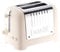 Dualit Lite 2 Scheiben Toaster - 1,1kW Toastet 60 Scheiben Toast Pro Stunde - Poliert mit Rand in Canvas Weiß - Funktion für Bagel & Auftauen - Toaster Canvas Weiß 36mm Breite Schlitze