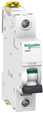 Schneider Electric A9F79620 Interruptor Automático Magnetotérmico iC60N, 1P+N, 20 A, Curva C, Blanco